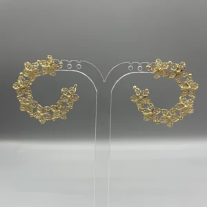 Pendientes dorados de filigrana LUNA