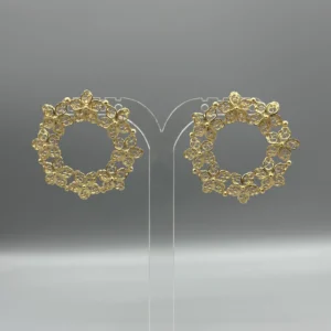 Pendientes dorados de filigrana CÍRCULO