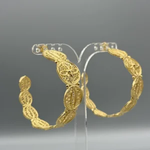 Pendientes dorados de filigrana ARO