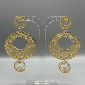 Pendientes dorados de filigrana CÍRCULOS