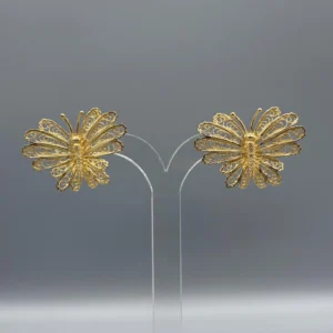 Pendientes dorados de filigrana MARIPOSA