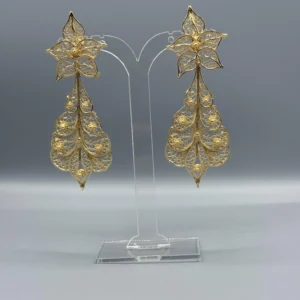 Pendientes dorados de filigrana ESPUMA