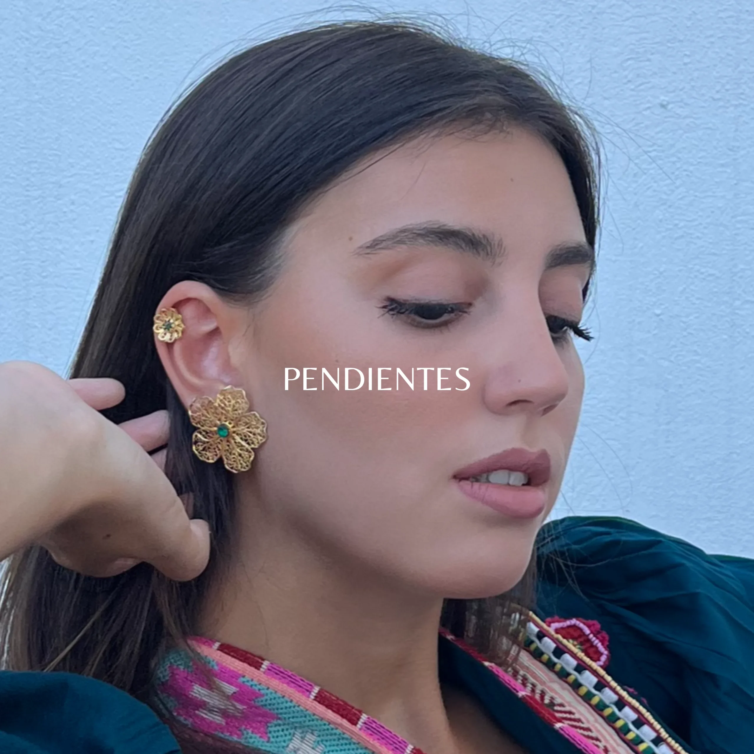 Joyas artesanales pendientes de filigrana