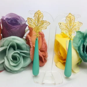 Pendientes dorados de filigrana TAIFAS CAPITEL HIEDRA