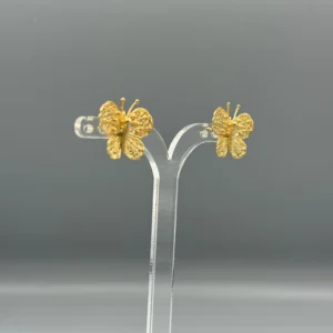 Pendientes dorados de filigrana MARIPOSA