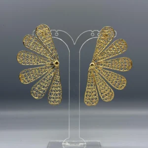 Pendientes dorados de filigrana SOL