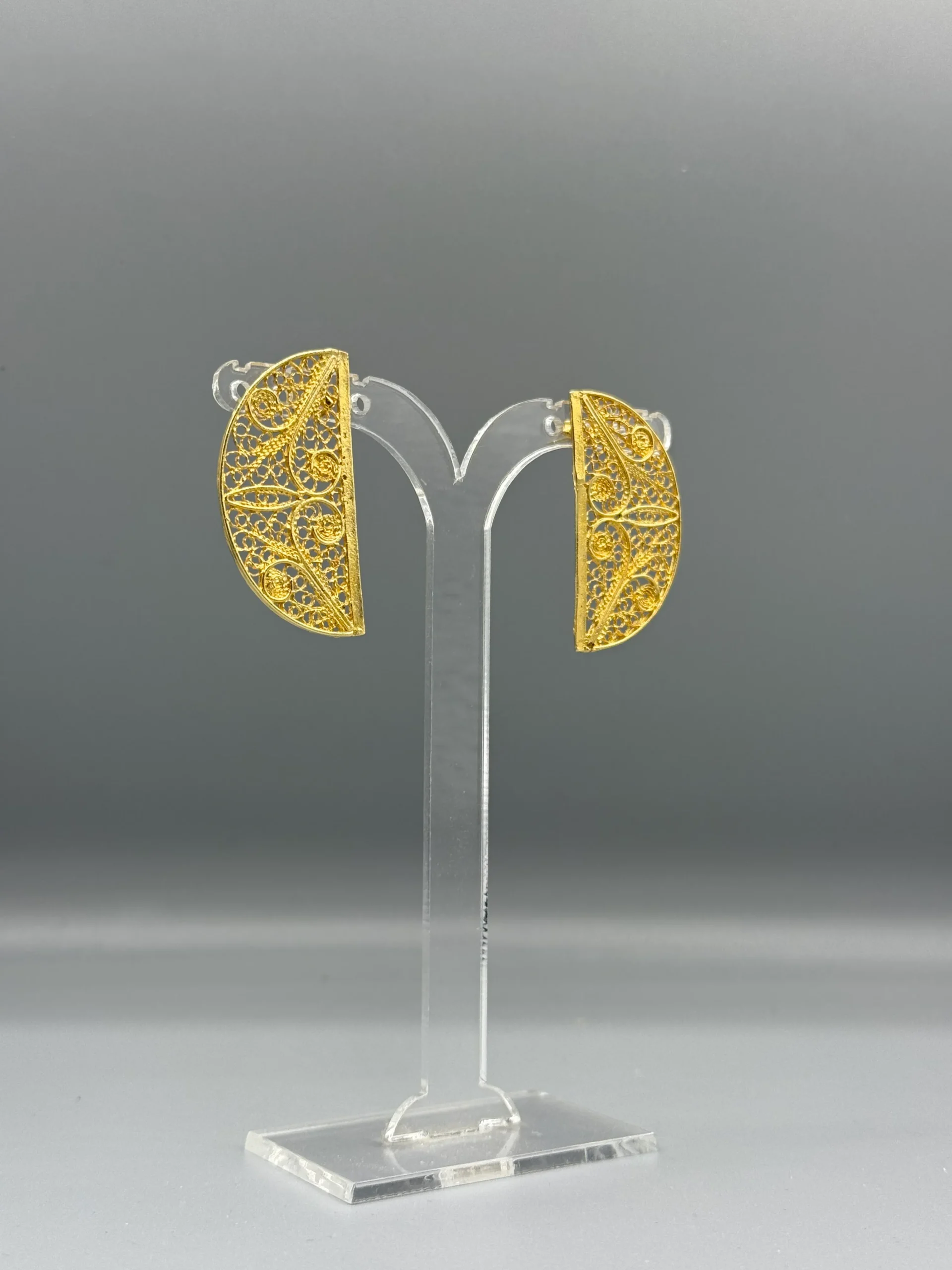 Pendientes dorados de filigrana ATARDECER 3 Pendientes dorados de filigrana ATARDECER