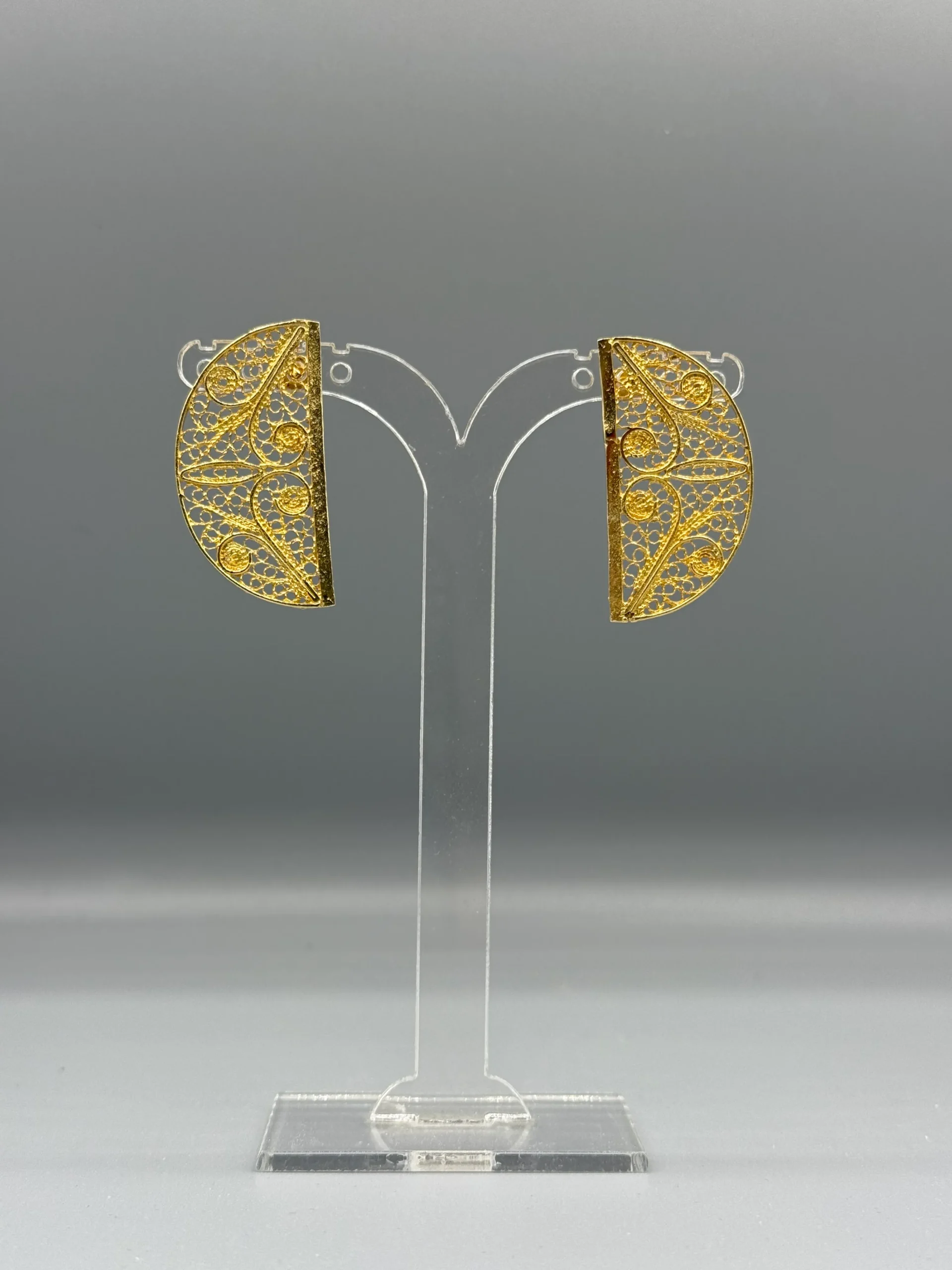 Pendientes dorados de filigrana ATARDECER 1 Pendientes dorados de filigrana ATARDECER